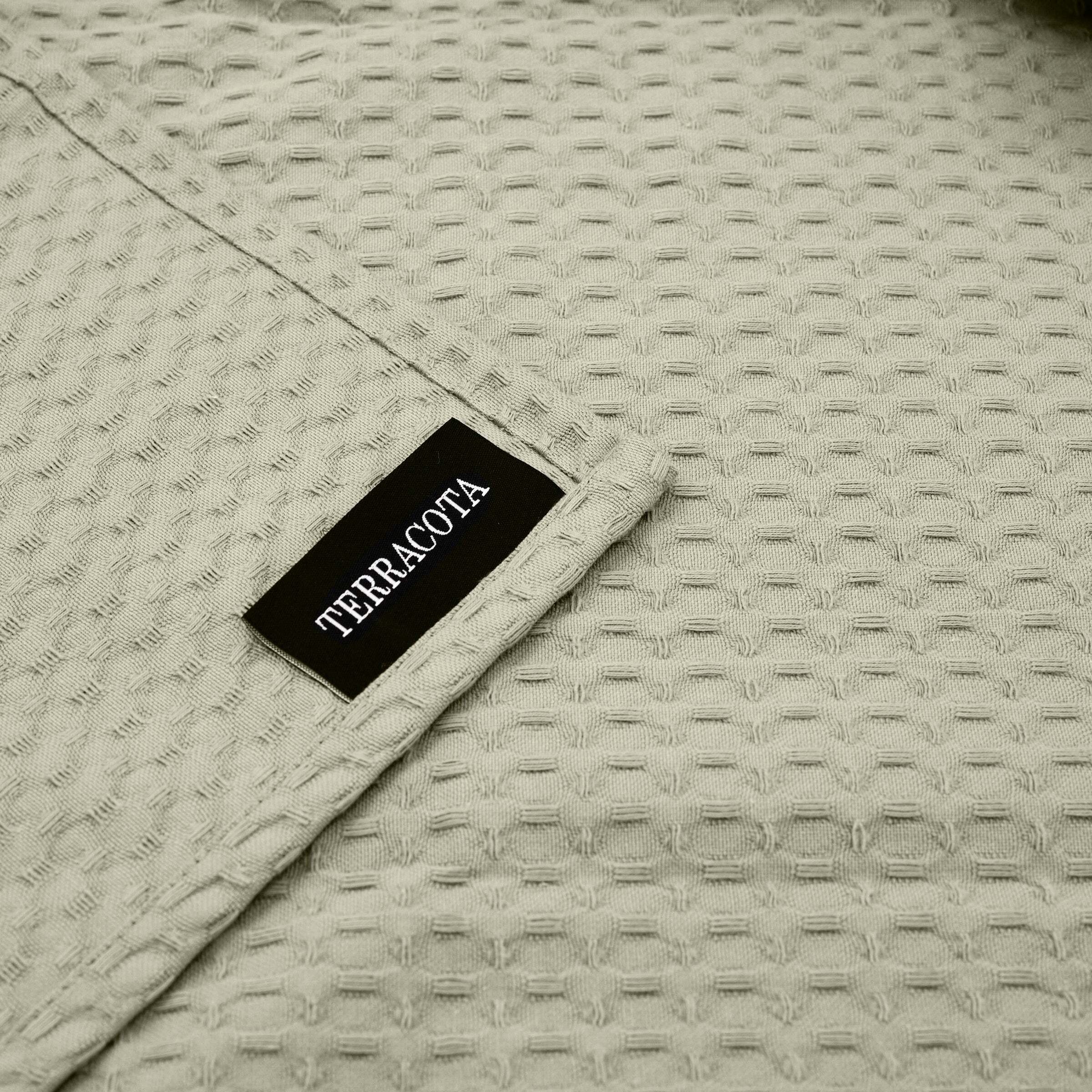 Plaid gaufré 100% coton Desert Sage 130x170 cm