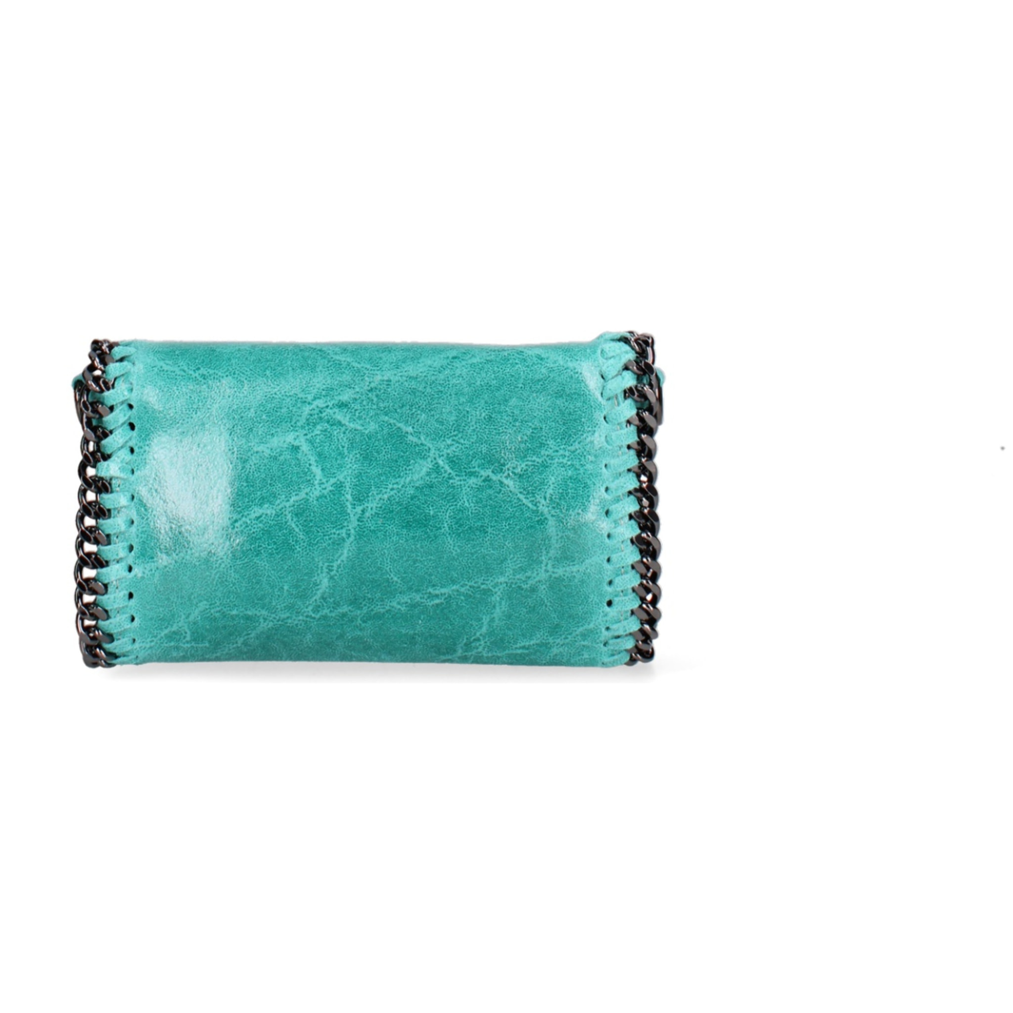 Borsa a tracolla da donna Made in Italy - Eolian Nova - Pelle scamosciata stampata - 22.0 x 13.0 x 4.0 cm