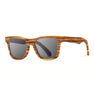 Gafas de sol KAU WASHINGTON - De rayas madera marrón / Ahumada