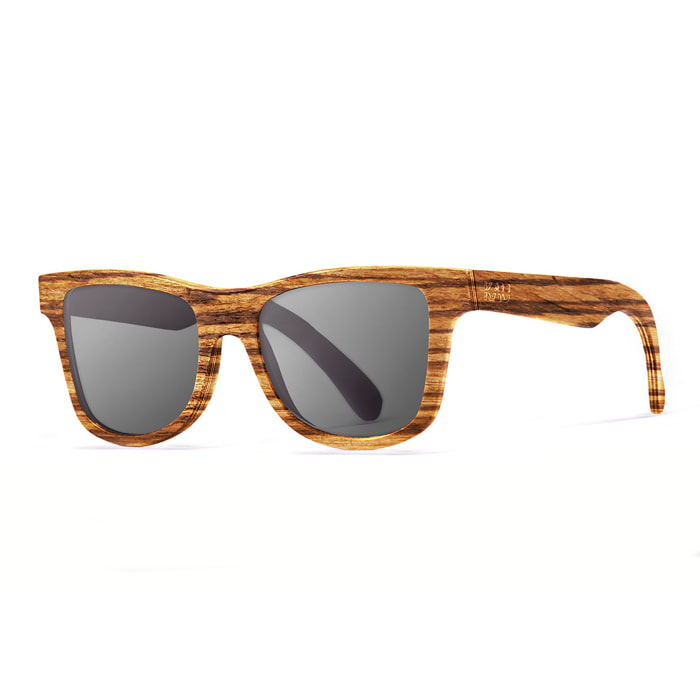 Gafas de sol KAU WASHINGTON - De rayas madera marrón / Ahumada