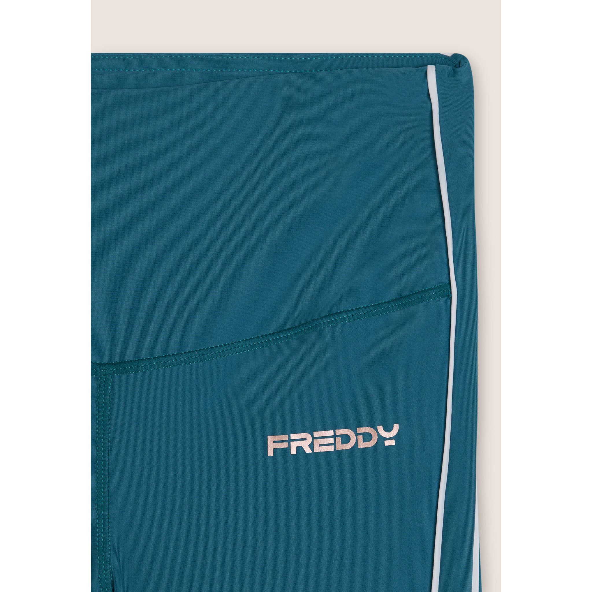 Leggings 7/8 con profili a contrasto e tasca laterale