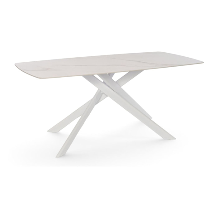 Tavolo SAINT FLORENT in ceramica finitura calacatta oro 180x90x76 cm