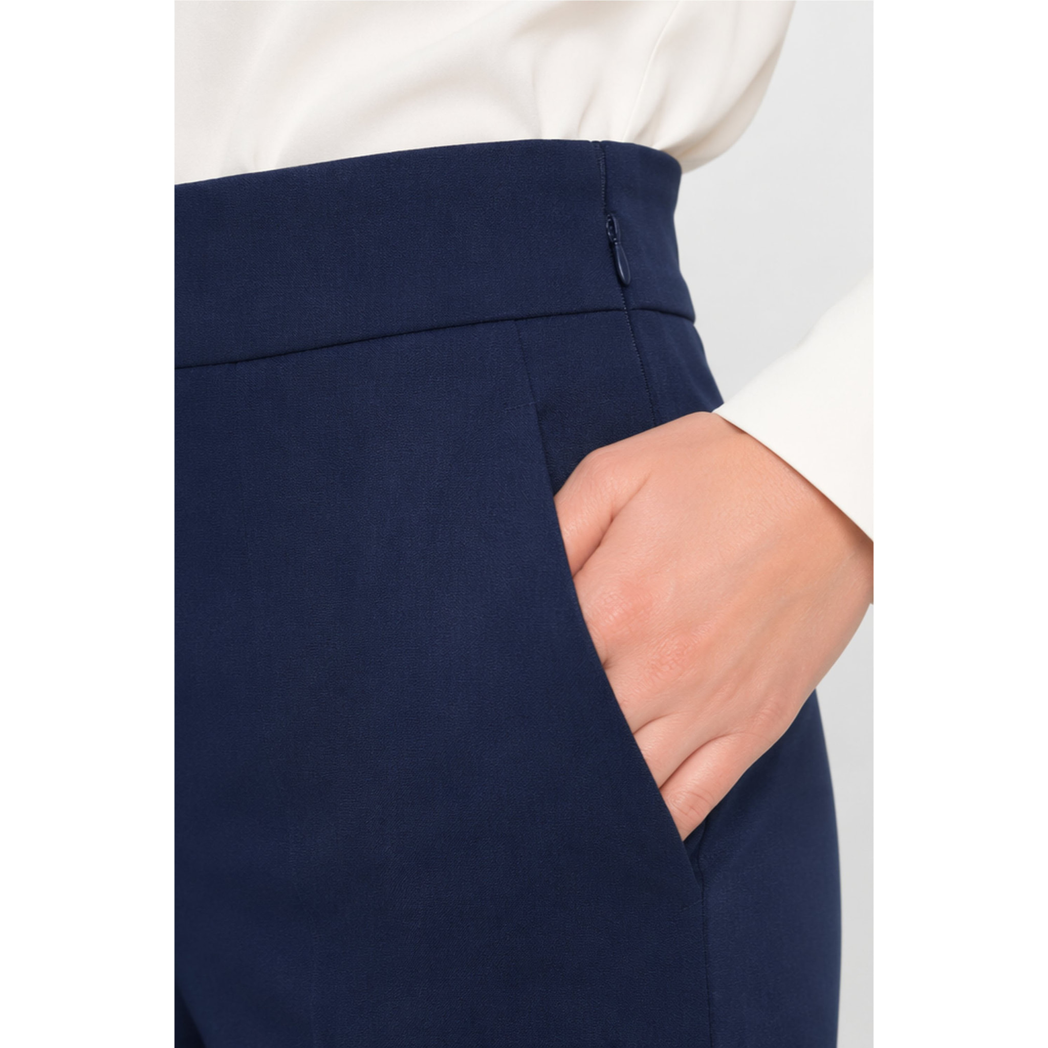 Kocca - Pantaloni da donna a vita alta con tasche e taglio dritto Donna