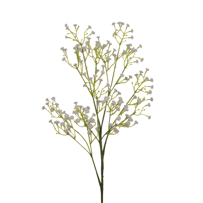 Ramo Di Gypsophila. Altezza 62 Cm - Pezzi 12 - 14X62X6cm - Colore: Bianco - Bianchi Dino - Fiori Artificiali