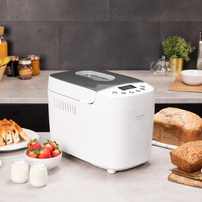 Panificadora Bread&Co 1500 PerfectCook. 850 W, 1,5 Kg, 15 Programas, 15 horas pr