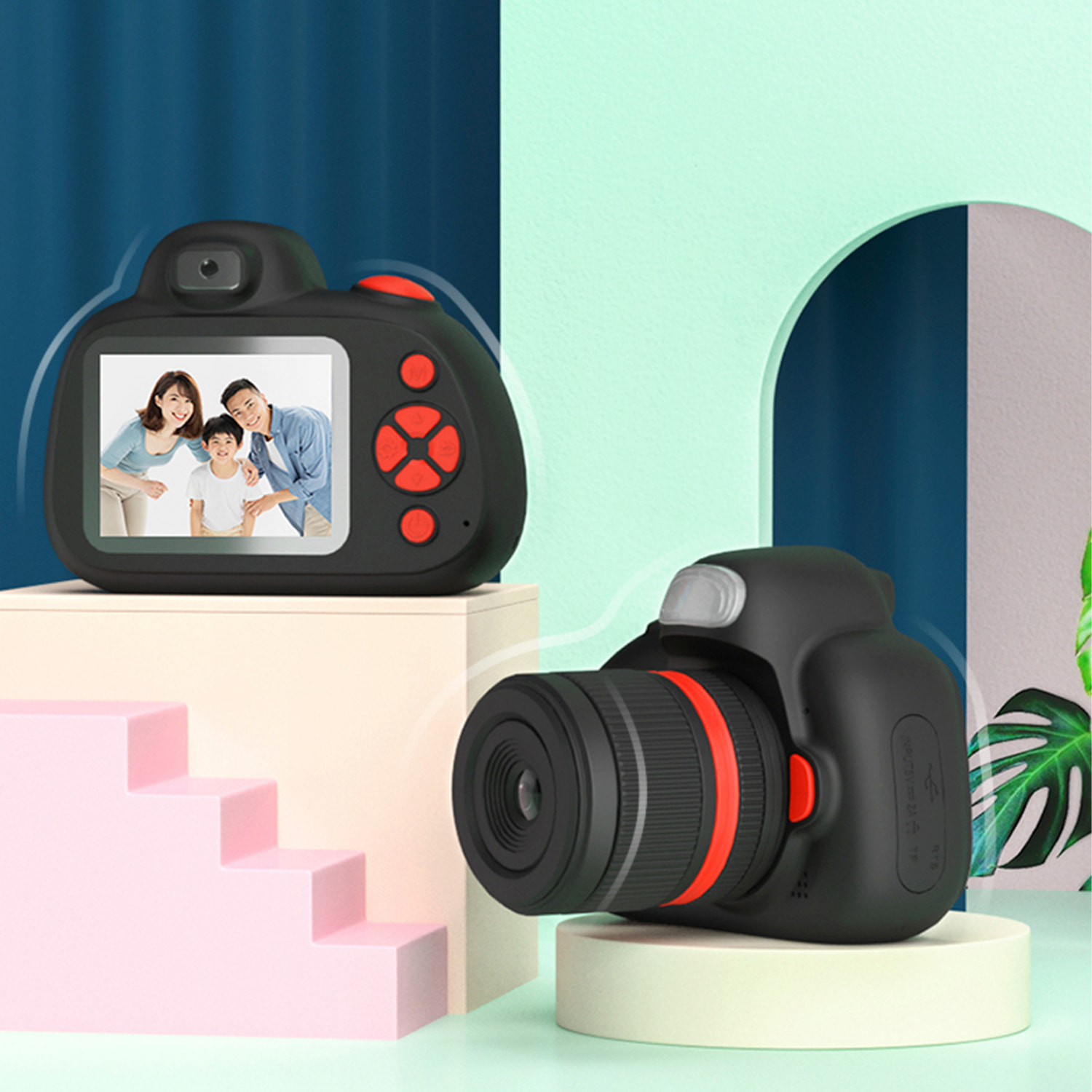 Fotocamera digitale D6S con foto da 48mpx e video HD per bambini. schermo 2.4. Messa a fuoco manuale e automatica. Flash, fotocamera secondaria.