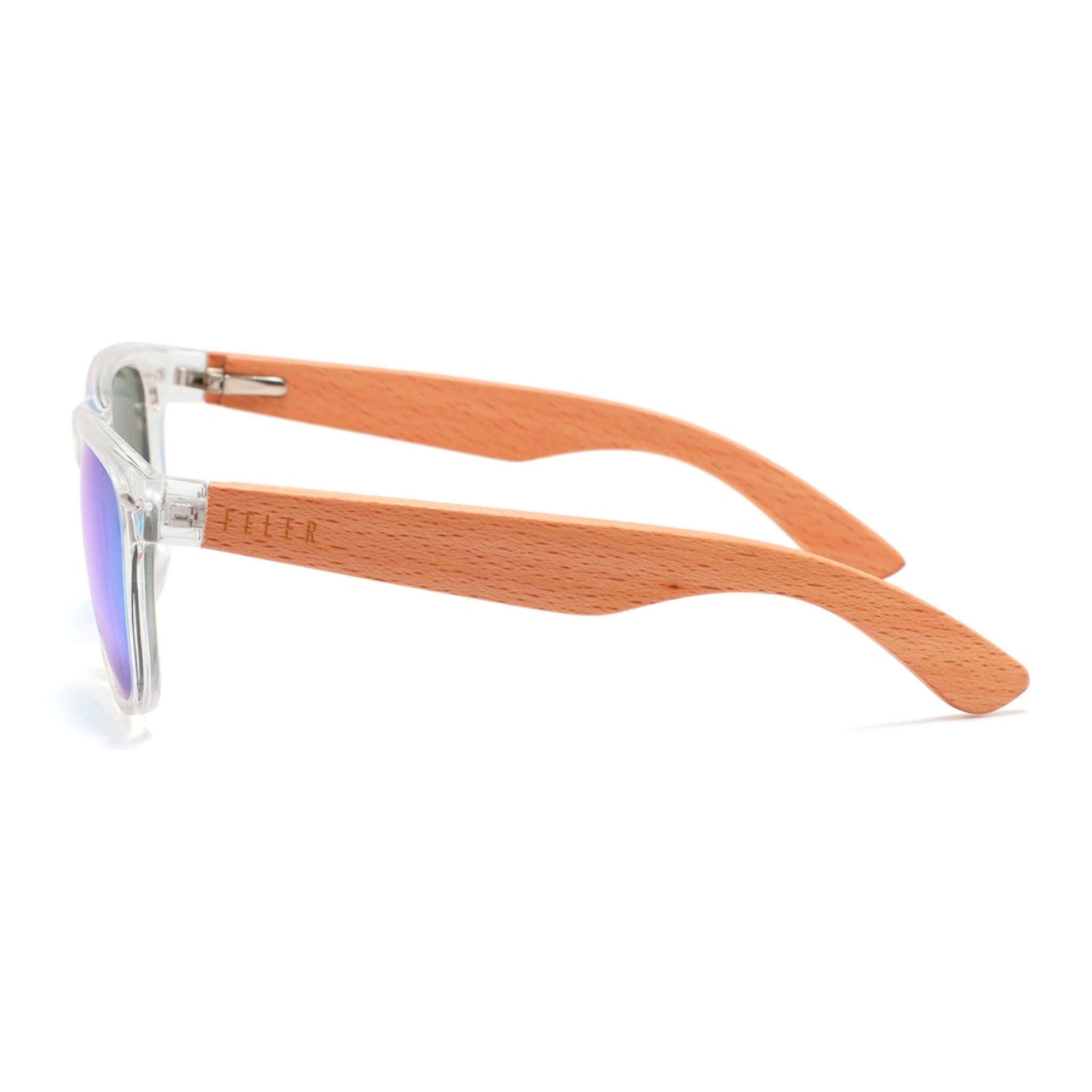 Gafas de Sol Feler 1501M-6 Polarizadas de Madera Unisex 52 mm