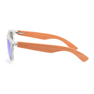 Gafas de Sol Feler 1501M-6 Polarizadas de Madera Unisex 52 mm