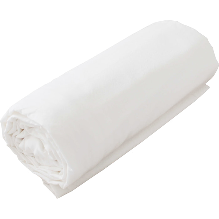 Drap housse pour lit relevable 200 (2 x 100) x 200 cm - Blanc