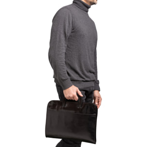 Borsa da lavoro  da uomo In Vera pelle Made in Italy 40x30x6 cm