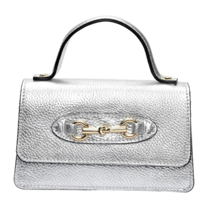 Borsa a spalla Anna Luchini Argentato