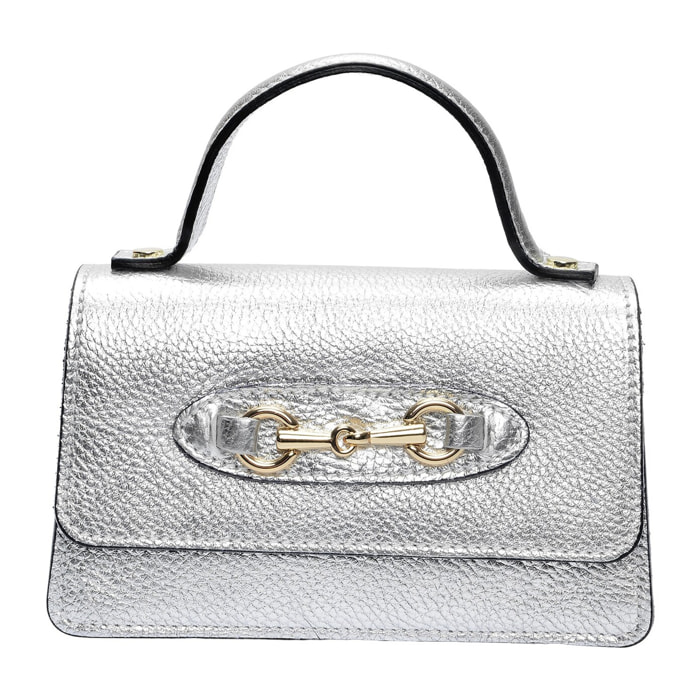 Borsa a spalla Anna Luchini Argentato