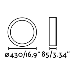 COCOTTE 430 Plafón blanca