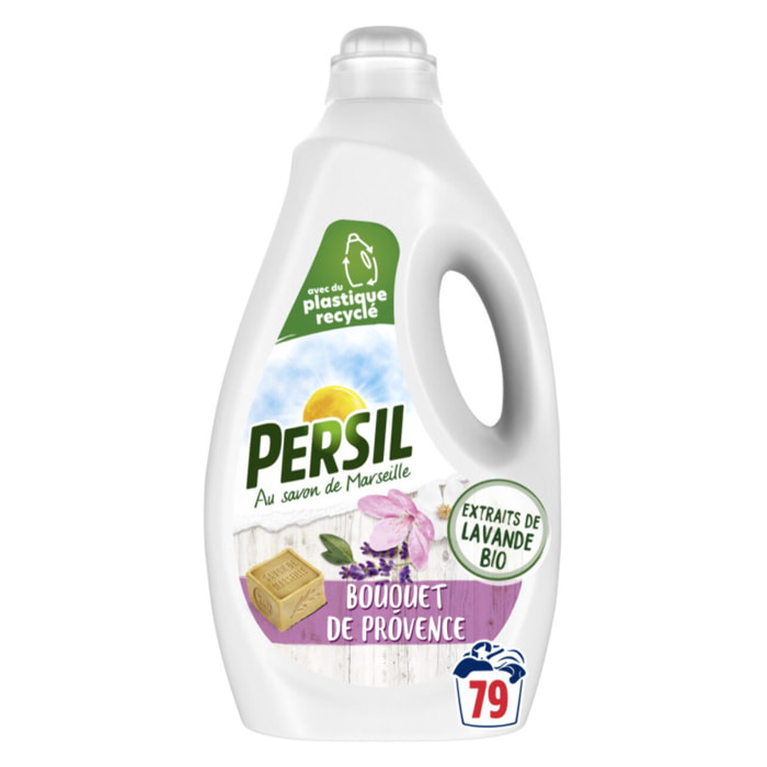 Pack de 3 - Persil Lessive Liquide Bouquet de Provence aux extraits de Lavande Bio 4,2l 79 Lavages