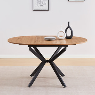 Table à manger extensible effet bois 4/6 personnes - MARIUS