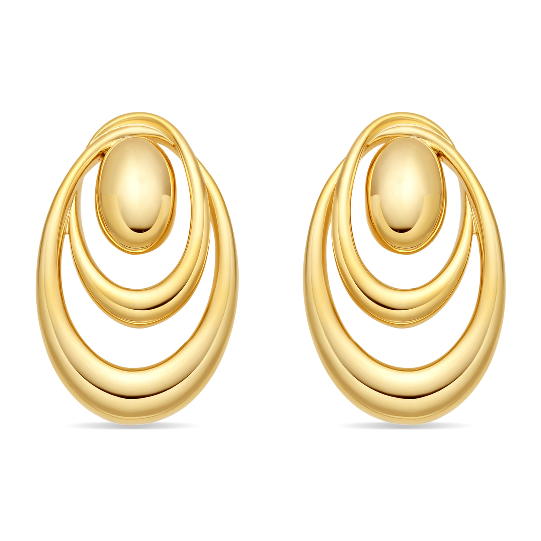 Pendientes Riazil acabado oro amarillo 18k