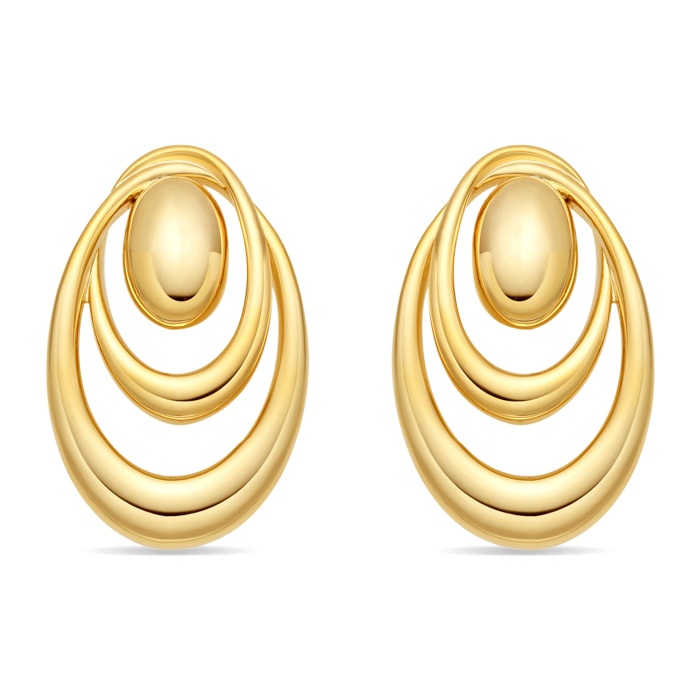 Pendientes Riazil acabado oro amarillo 18k