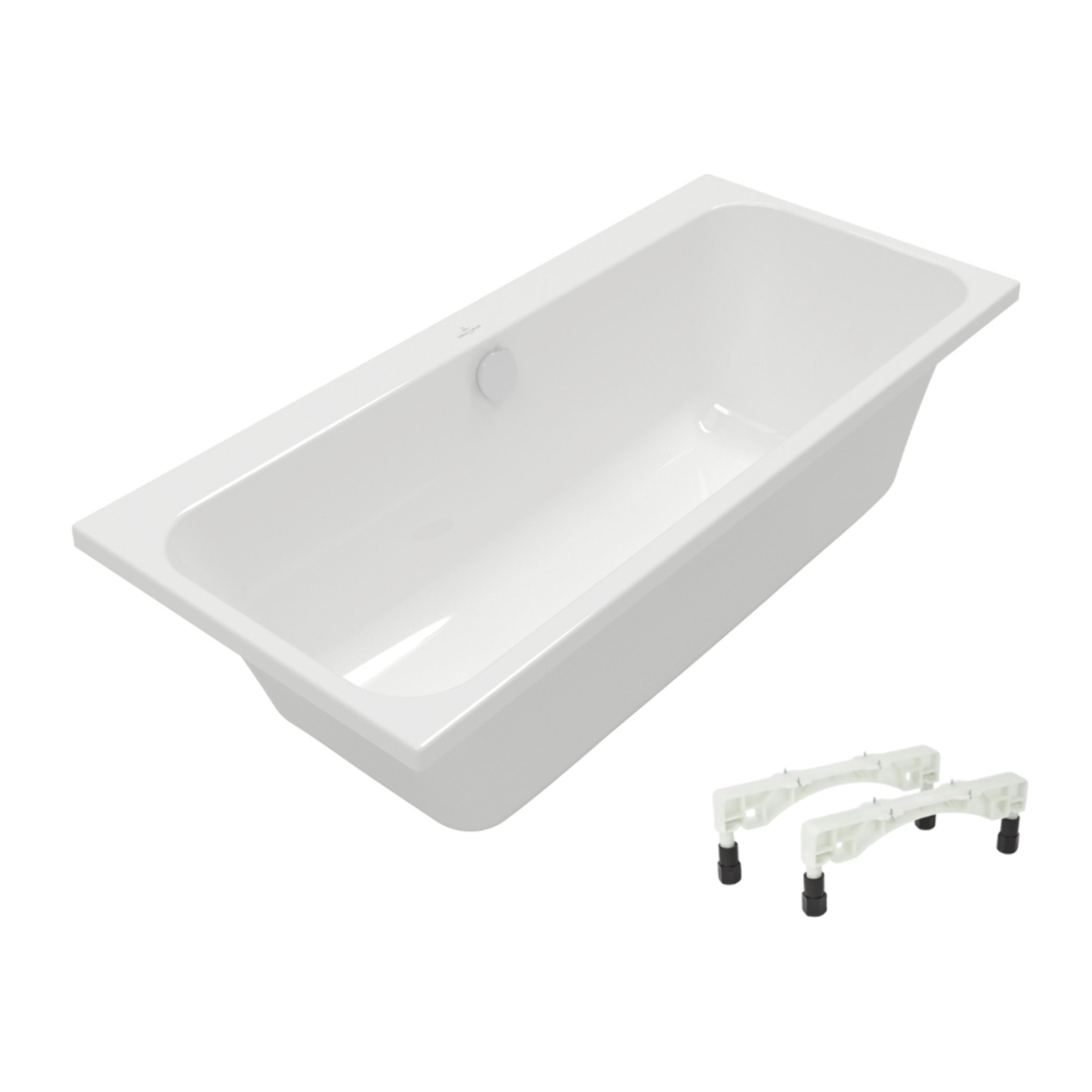 Baignoire droite 150 x 70 VILLEROY & BOCH Architectura avec pieds