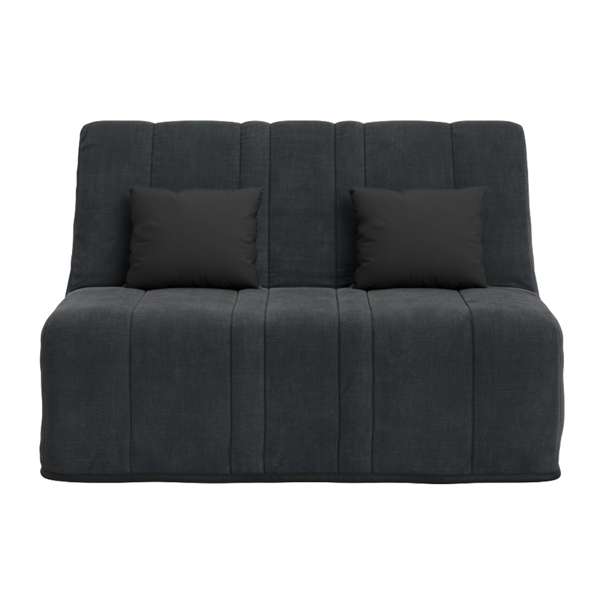 Banquette convertible Nea, matelas Simmons, 140 x 190 cm, 2 coussins offerts, Coton pacifico