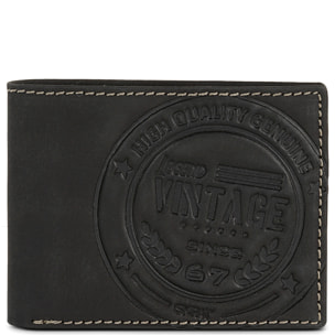 Cartera Hombre Piel Skpat Vintage Negro