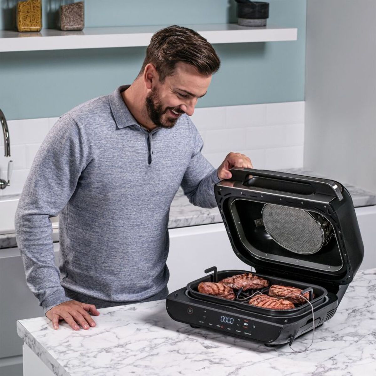 Grille-viande NINJA Foodi max Grill d'intérieur & Friteuse AG551EU