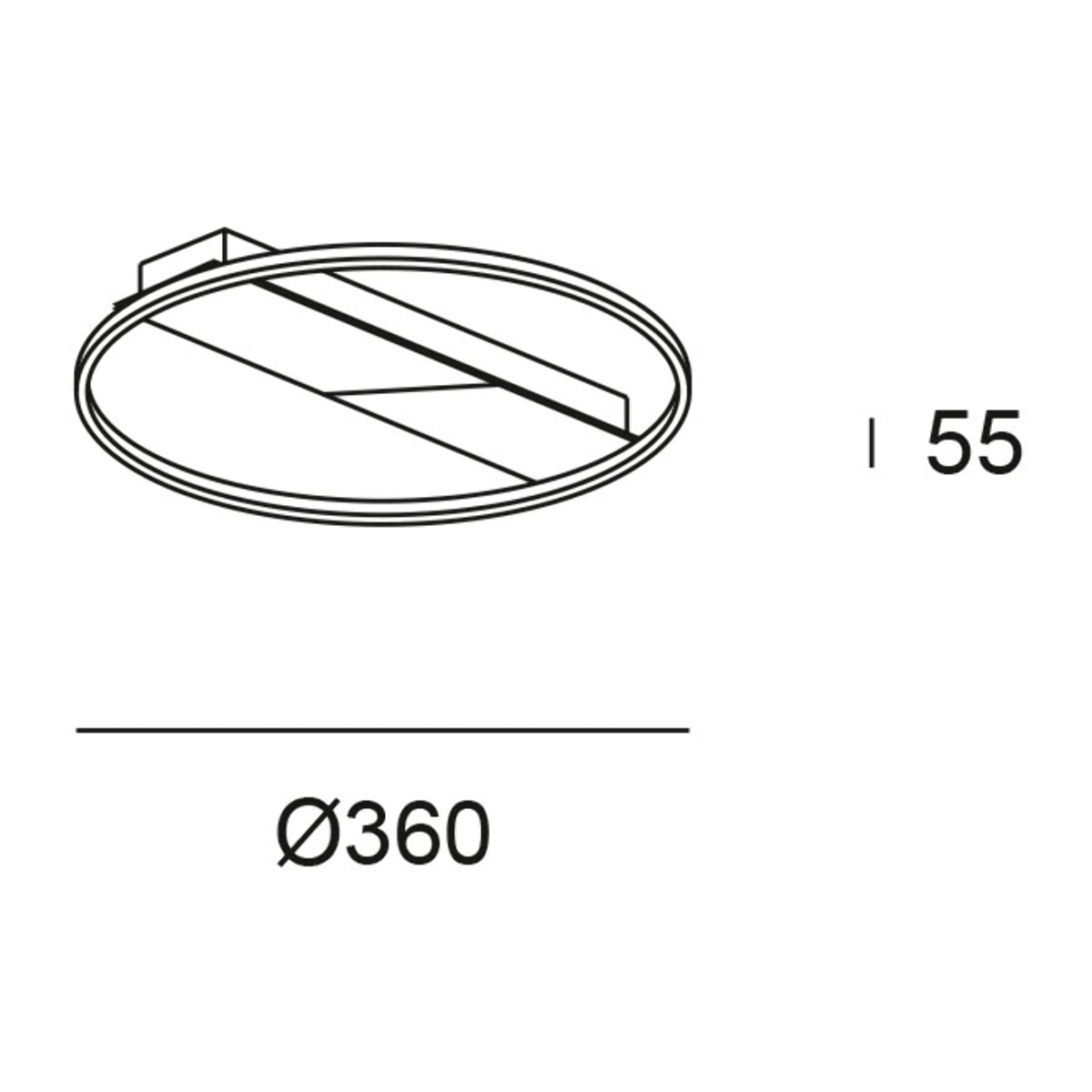 Forlight - Plafón LED 21W Blanco Neutro, Diseño Moderno y Minimalista, Aluminio Negro, Luz Equilibrada 4000K, Ideal para Interiores, Diámetro 36 cm, Regulación ON-OFF