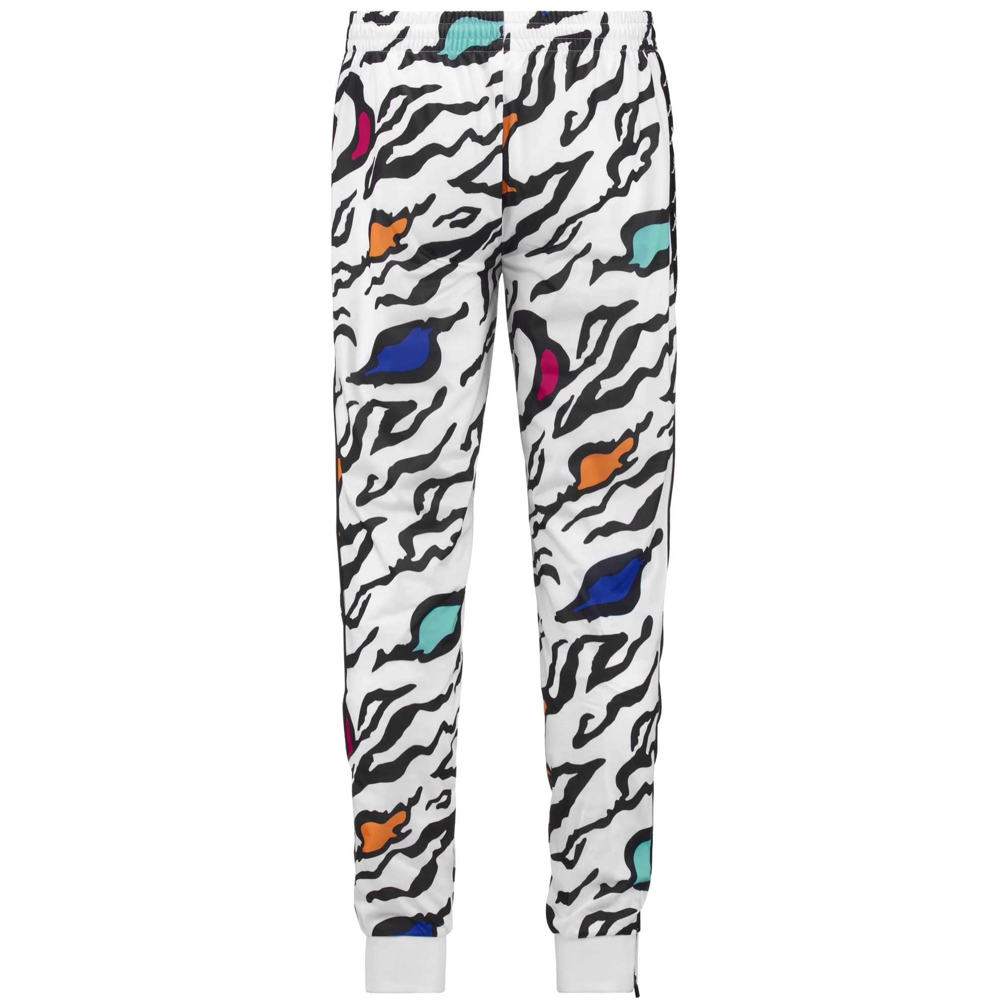 Kappa Pantaloni SPORT TROUSERS 222 BANDA RASTORIA GRAPHIK SLIM Bianco