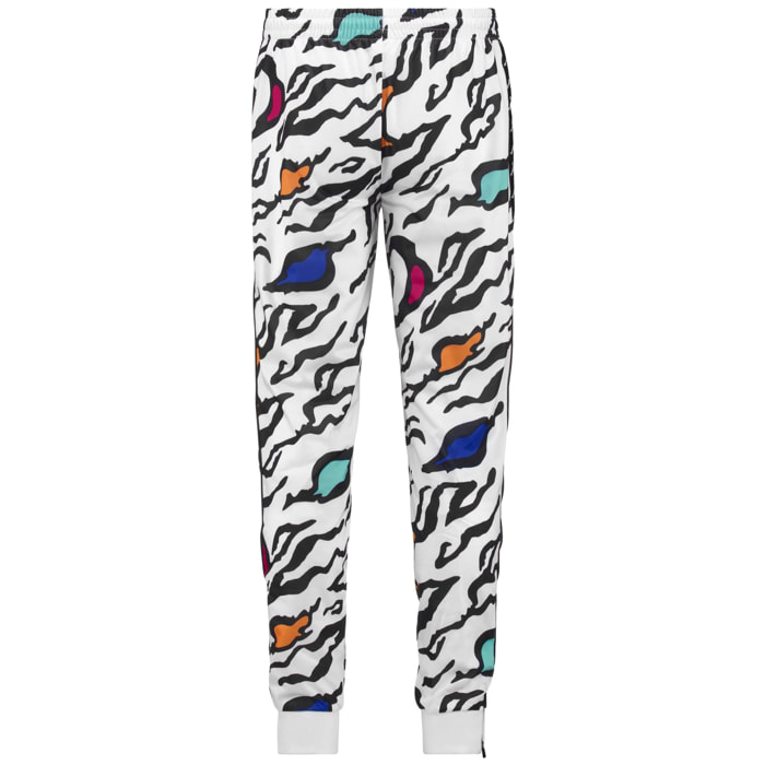 Kappa Pantaloni SPORT TROUSERS 222 BANDA RASTORIA GRAPHIK SLIM Bianco