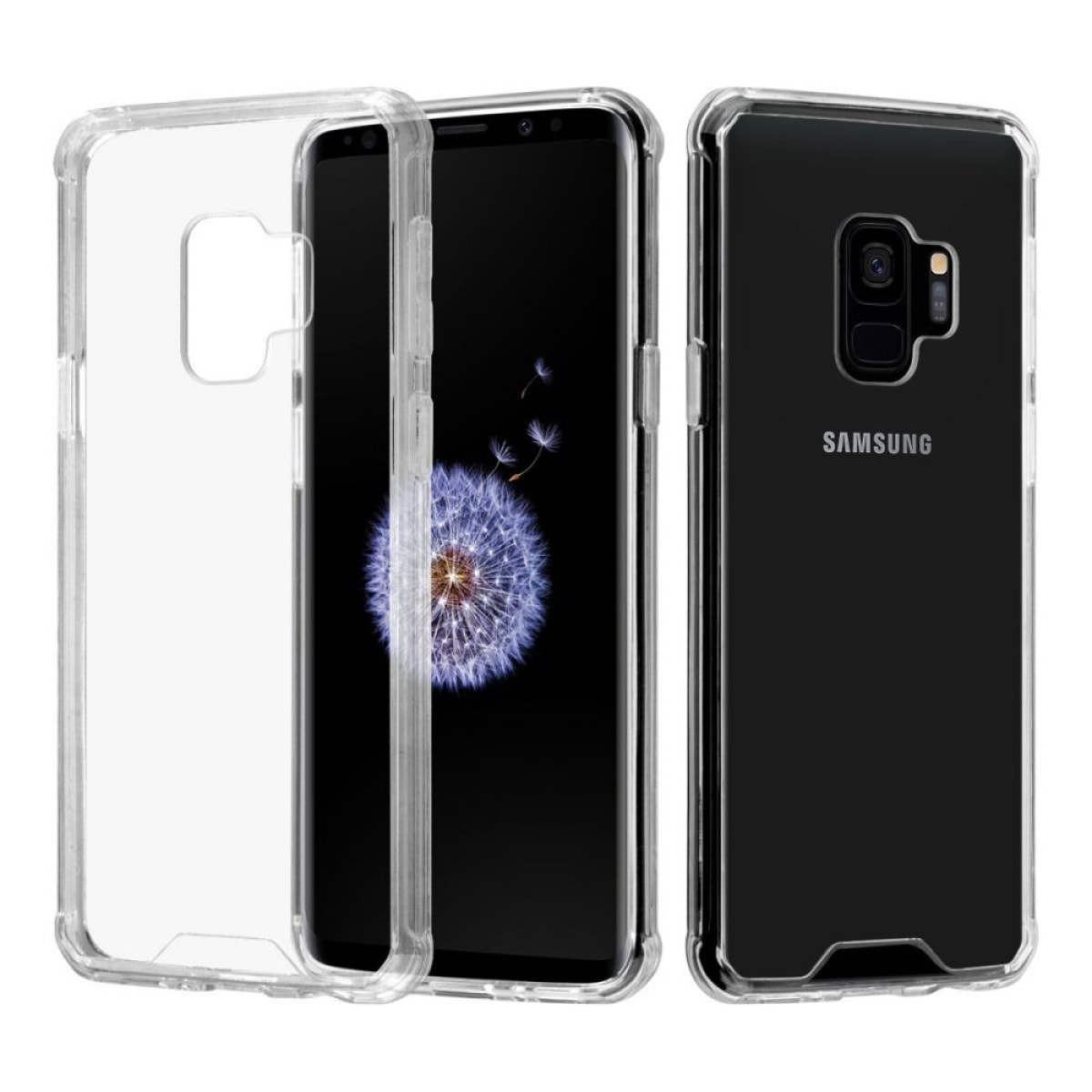 Coque Galaxy S9 Plus Samsung ANTI CHOCS silicone transparente avec bords renforcés