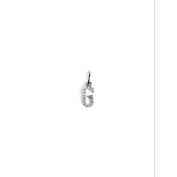 Charm Letter Spark in Argento
