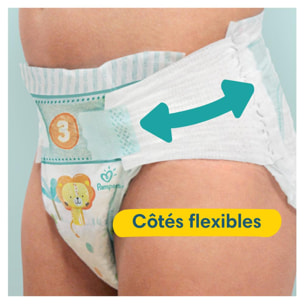 222 Couches Pampers Baby-Dry, Taille 3, 6-10 kg