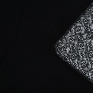 MOSCOU - Tapis rond uni Noir