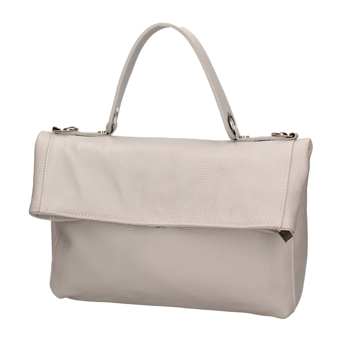 Borsa a spalla convertibile in zaino da donna In Vera pelle Made in Italy 34x21x12 cm