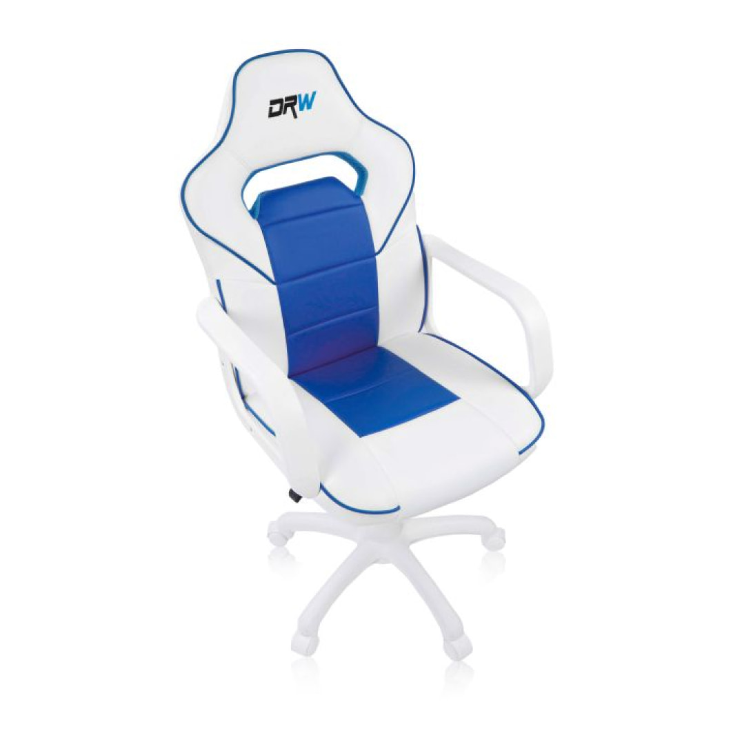 Silla gaming DRW Blanco - Azul DRW