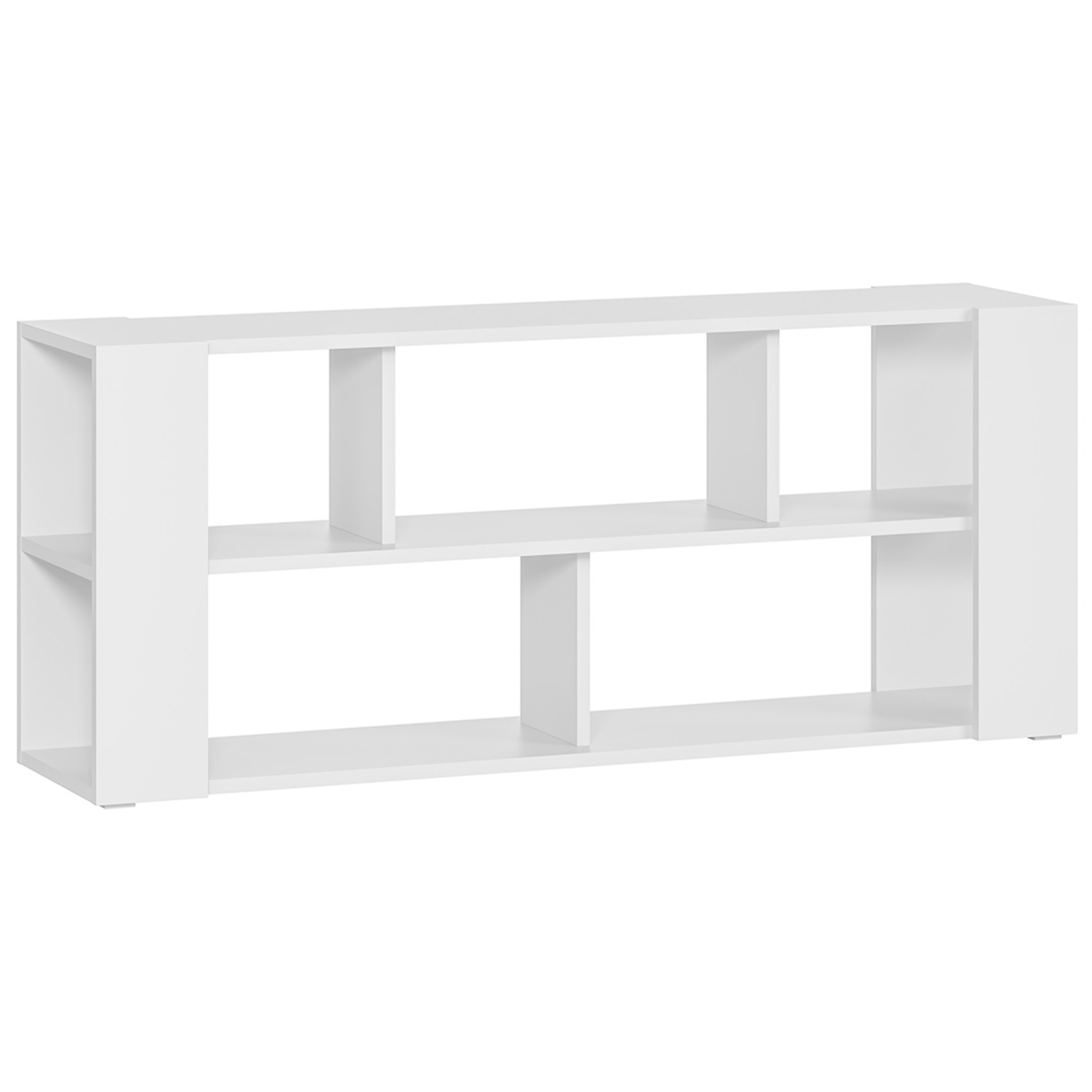 Bibliothèque basse design blanche L167.5 cm MUSSO