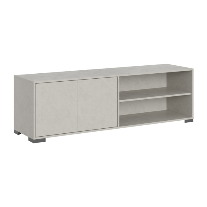 Porta TV 2 ante con vano a giorno 150x40x40 cm Lumina cashmere