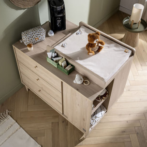 Plan à langer multiposition pour commode-îlot bébé