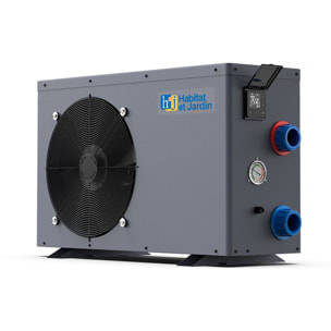 Piscine bois " Brazilia 120 "  5.86 x 3.86 x 1.20 m + Pompe à chaleur - Puissance 6.1 kW