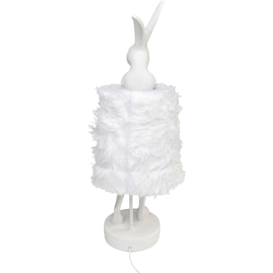 Lampe Animal lapin Fluff 68cm blanc Kare Design