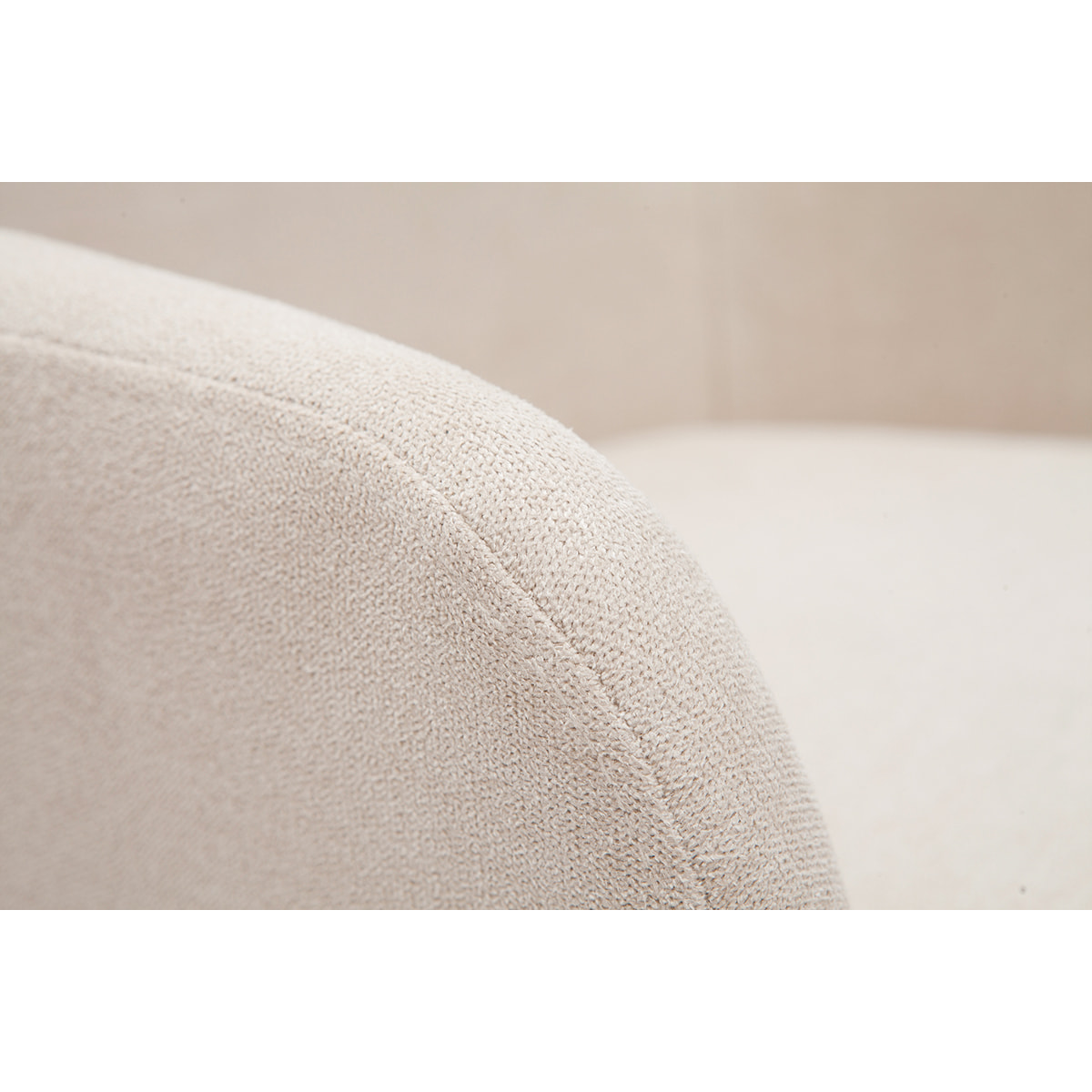 Tabourets de bar réglables tissu effet velours beige et métal (lot de 2) AMIKA