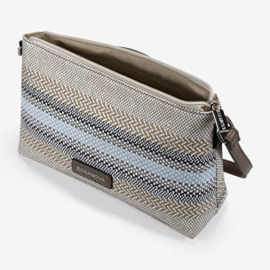 Bolso bandolera taupe rectangular