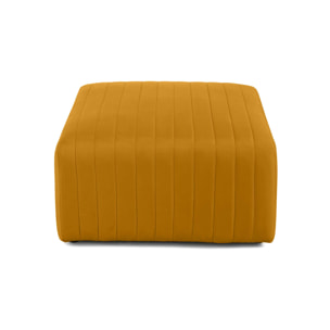 Nova - pouf modulable - en velours - Jaune