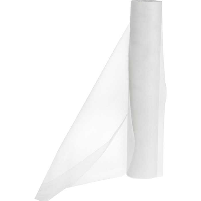 Bobina Tulle 50 Cm 30 Mt - Pezzi 1 - 5X20X5cm - Colore: Bianco - Bianchi Dino - Decorazioni Varie