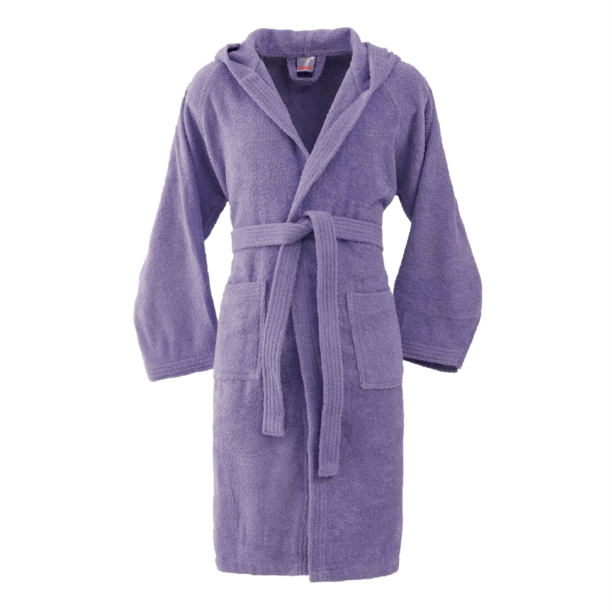 Bassetti Morbido Accappatoio 360 gr con Cappuccio 100% Cotone Uomo Donna Spugna Taglie Forti - ITALY Designed - Collezione VIVIAN - AMETISTA LA