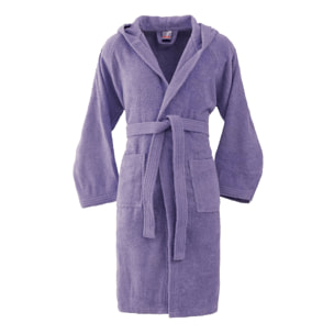Bassetti Morbido Accappatoio 360 gr con Cappuccio 100% Cotone Uomo Donna Spugna Taglie Forti - ITALY Designed - Collezione VIVIAN - AMETISTA LA