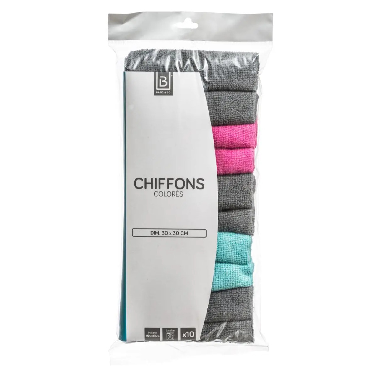 10 chiffons microfibre 30x30cm