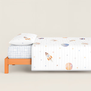 Cool Kids - Colcha Bouti Estampada - Reversible - 100% Algodón - 70 gr/m² - Astro