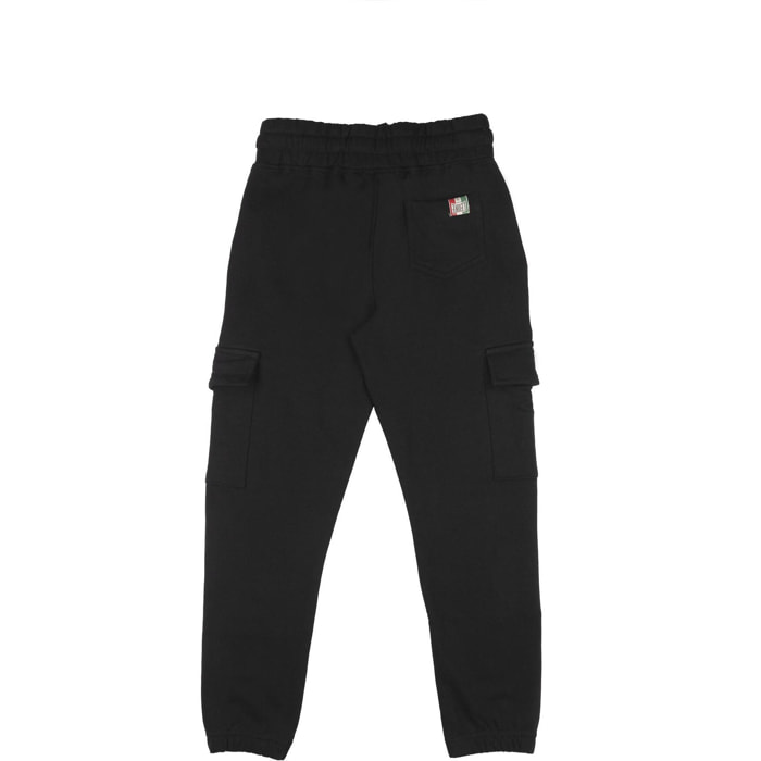 Pantalone invernale da bambino cargo in felpa "Basic"