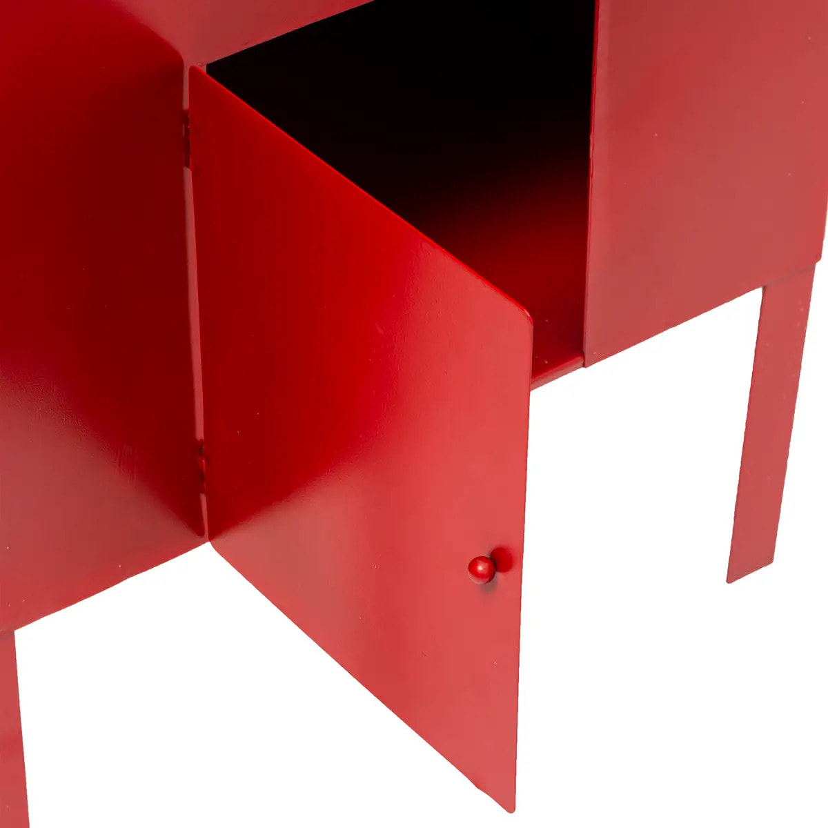 Grand Modèle Boite Lettres Rouge Métal H 80