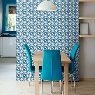Stickers muraux - Sticker Mural Carrelage adhésif Cuisine Salle de Bain - 60 STICKERS CARREAUX DE CIMENT AZULEJOS CLELIA